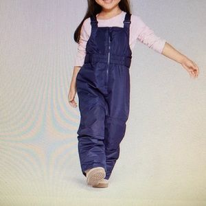 Cat &Jack navy lined snow bibs. Boy or girl